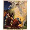 Toon afbeelding 7. Engelen brengen een booschap naar de herders.